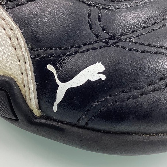 PUMA Tune Cat 3 Sneakers easy on off black & white toddler Size 4C EUC - Picture 4 of 12